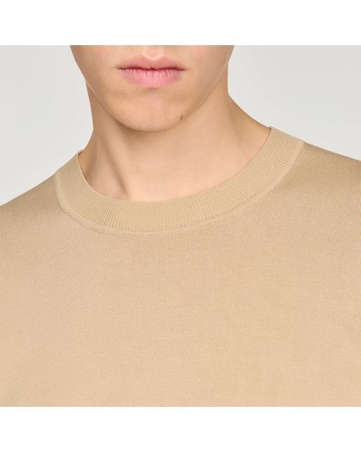 Sandro Blue Knitted T-Shirt for men