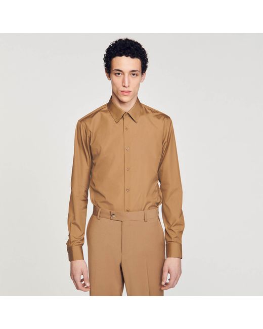 Sandro Natural Long-Sleeved Shirt for men