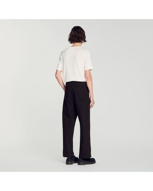 Sandro Brown Barrel Jeans for men