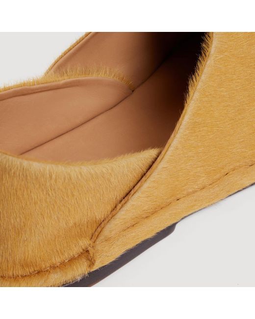 Sandro Natural Calf Hair Slippers for men
