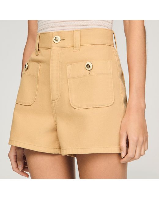 Sandro Natural Denim Shorts