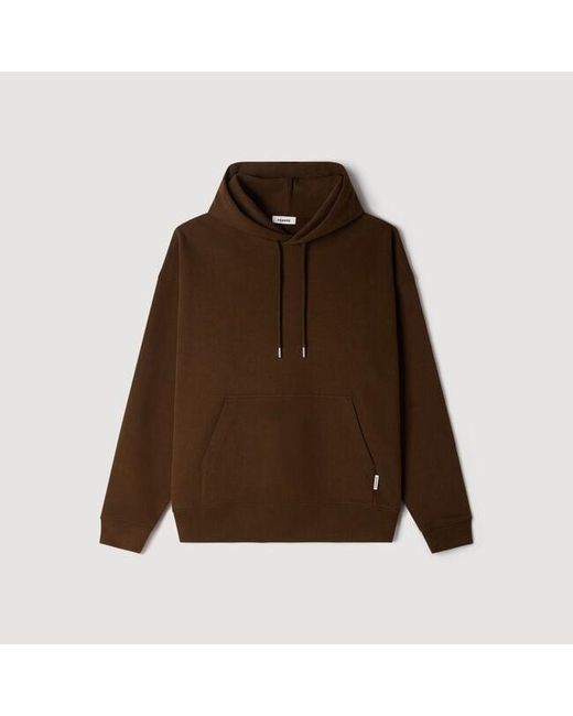 Sandro Brown Oversized Hoodie for men