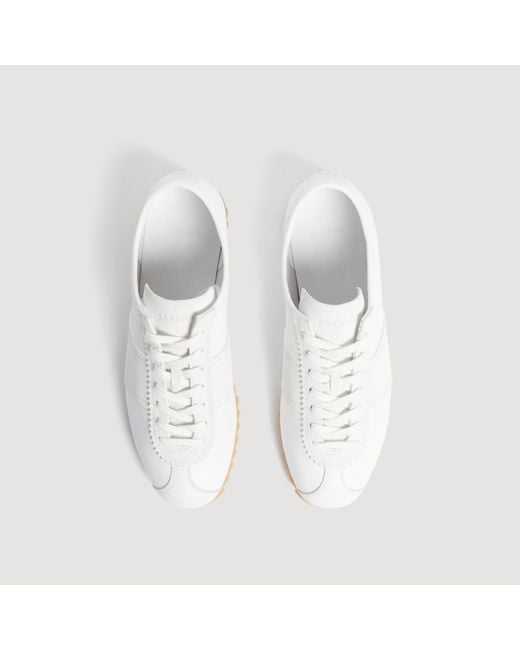 Sandro White Leather Running Trainers for men