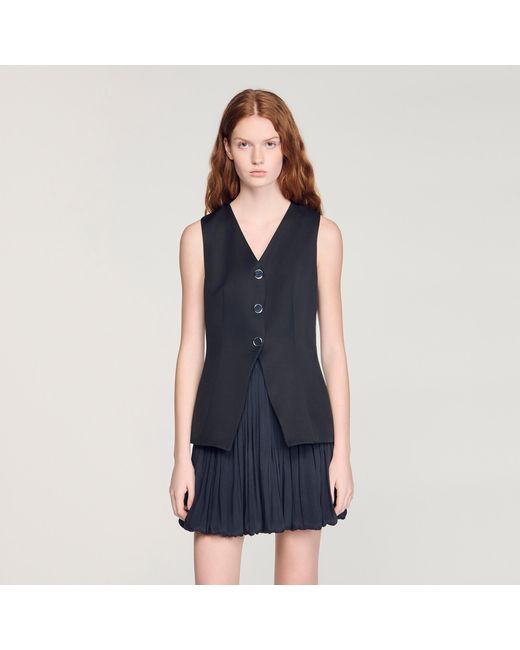 Sandro Blue Short Bubble Dress