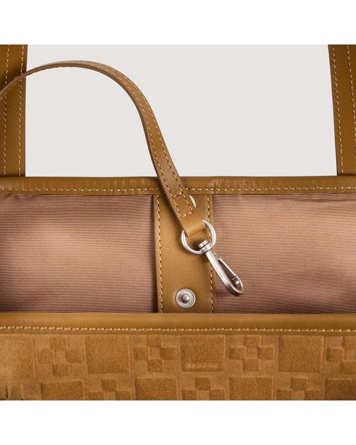 Sandro Brown Split Leather Shopping Bag for men