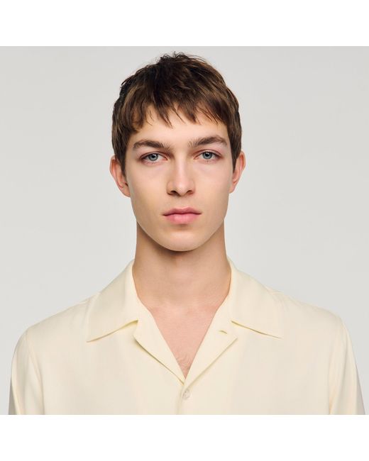 Sandro Blue Loose-Fit Shirt for men