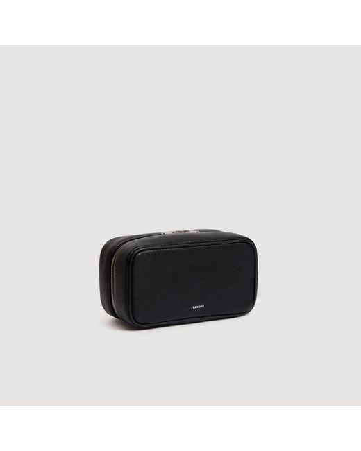 Sandro Black Toilet Bag for men