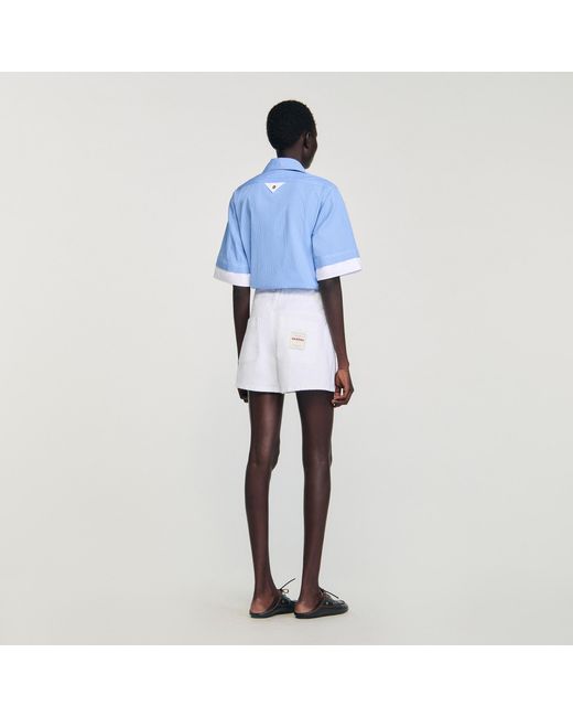 Sandro Blue Denim Shorts