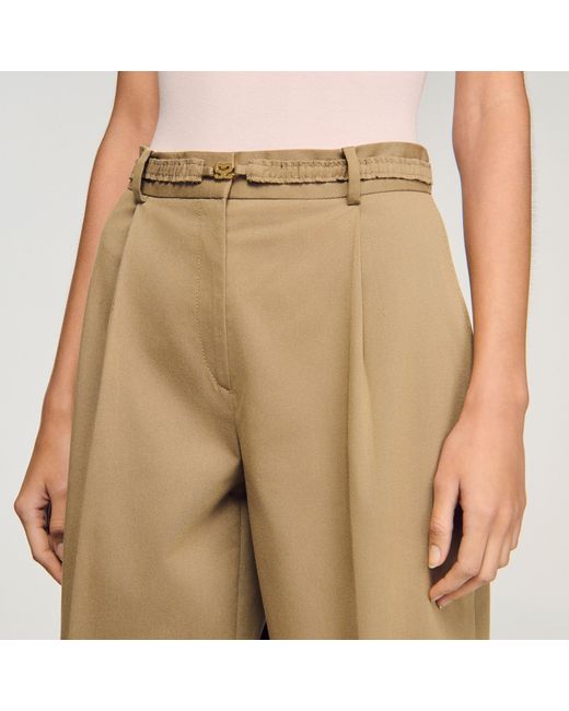 Sandro Natural Suit Trousers