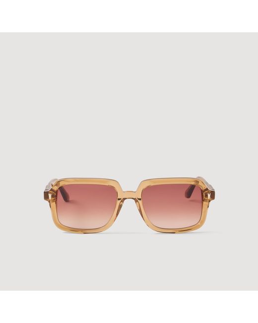 Sandro Pink Thin-Armed Sunglasses