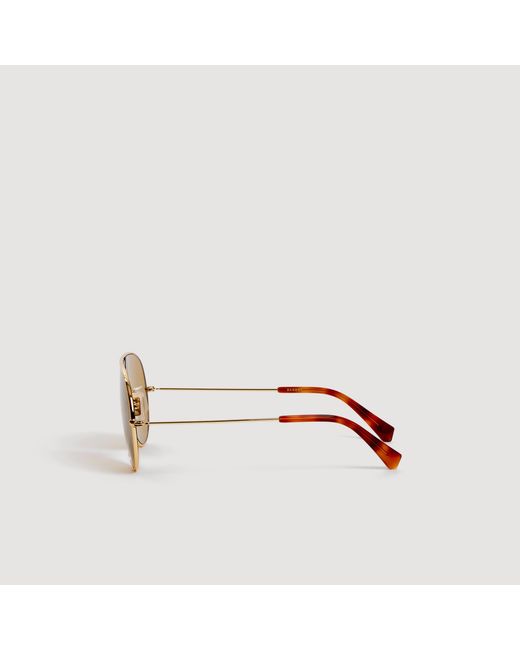 Sandro Metallic Aviator Sunglasses for men