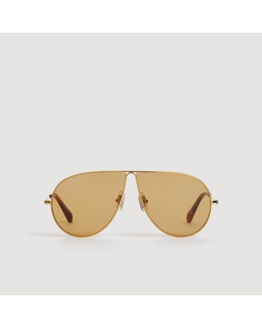 Sandro Metallic Aviator Sunglasses for men