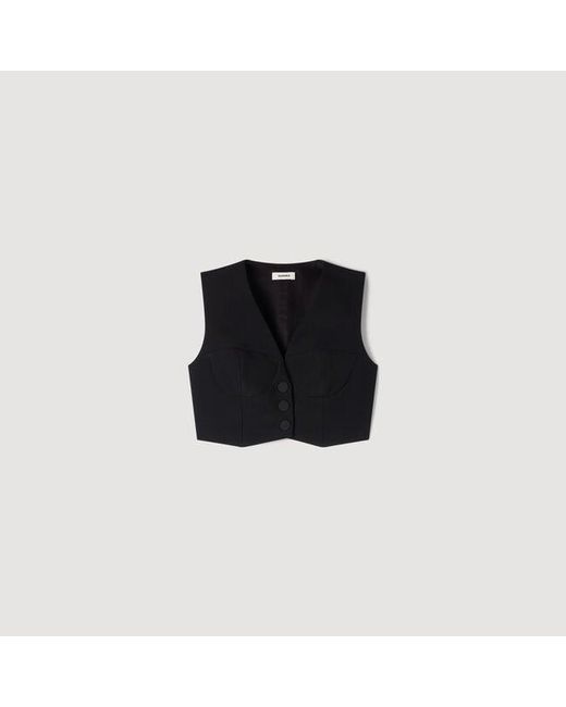 Sandro Blue Cropped Jacket