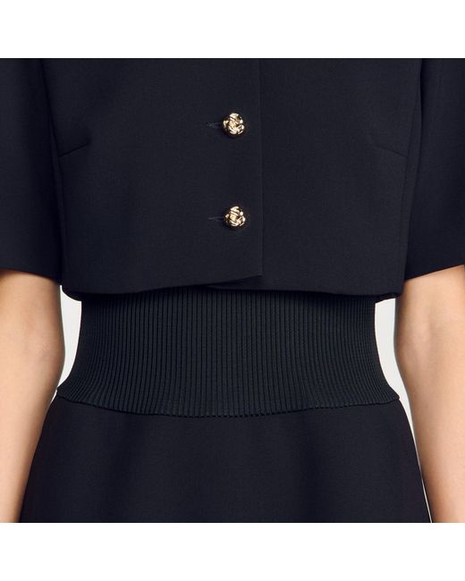 Sandro Blue Short-In-1 Dress