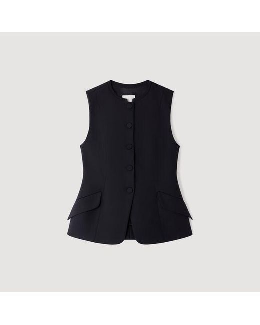 Sandro Blue Peplum Jacket