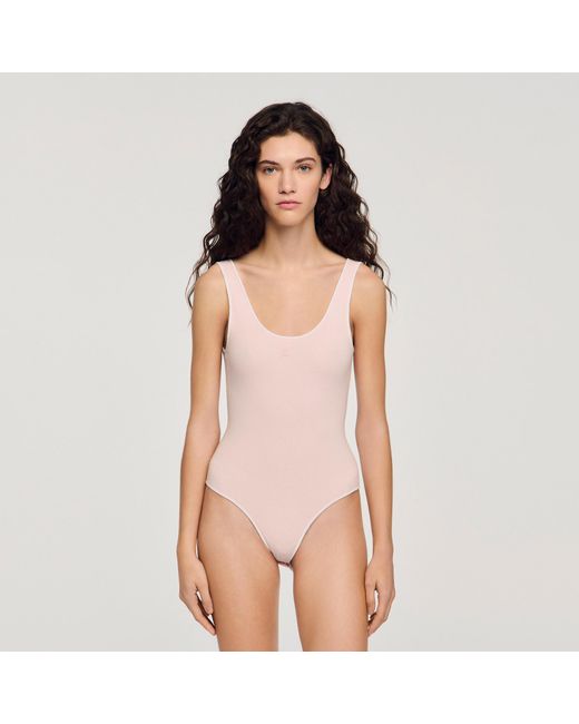 Sandro Natural Knit Bodysuit