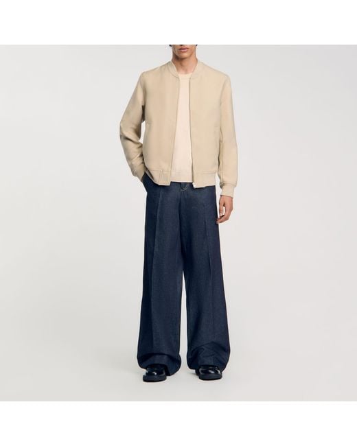 Sandro Blue Zip-Up Jacket for men