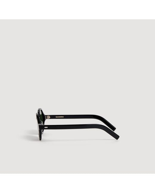 Sandro Green Oval Sunglasses for men