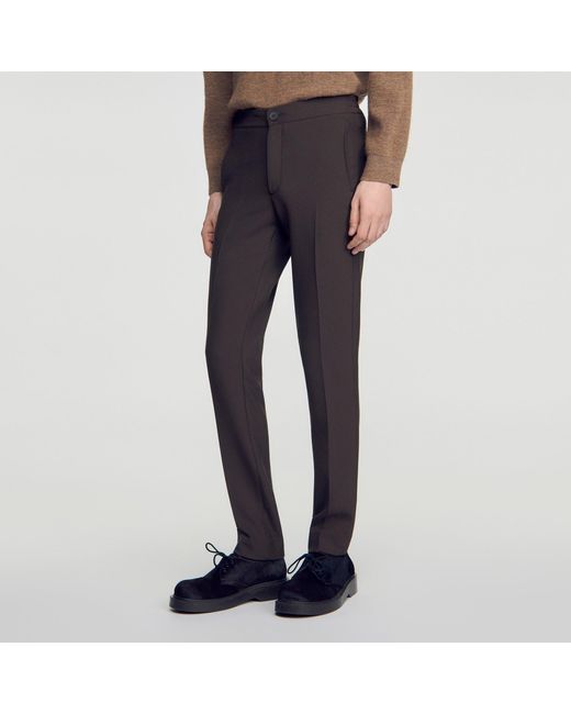 Sandro Blue Jersey Trousers for men