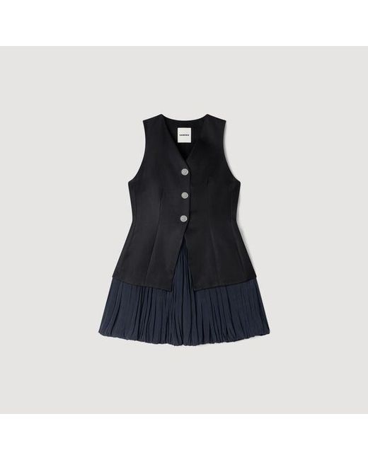 Sandro Blue Short Bubble Dress