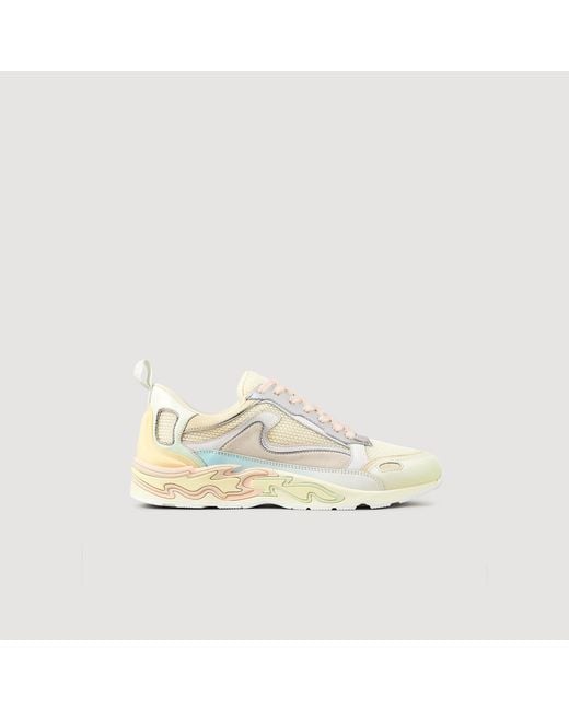 Sandro Metallic Multicoloured Flame Trainers