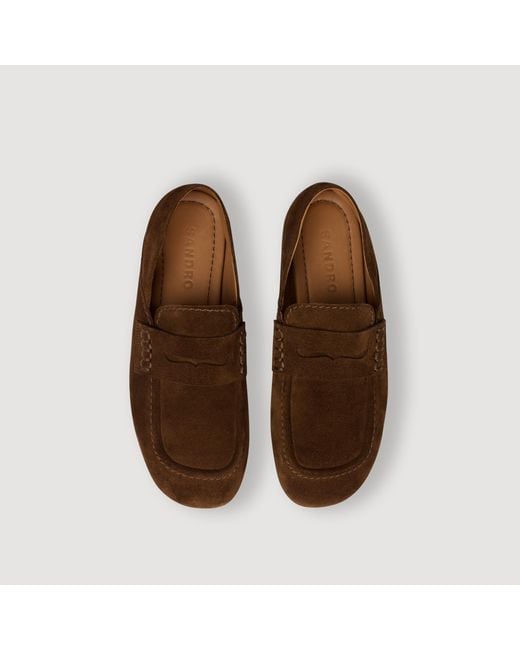 Sandro Brown Suede Loafers