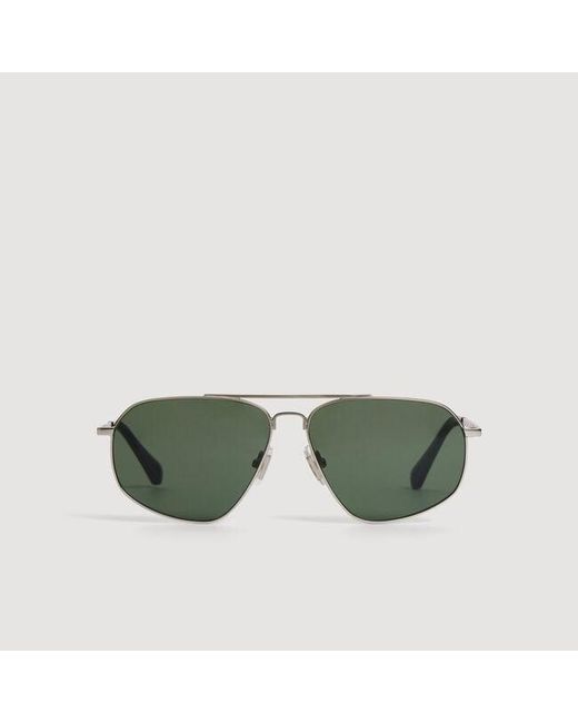 Sandro Green Metal Aviator Sunglasses for men