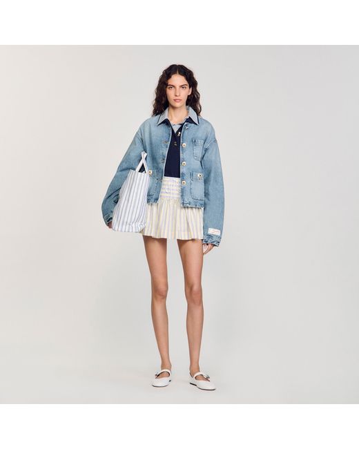 Sandro Blue Denim Jacket