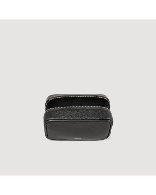 Sandro Black Toilet Bag for men