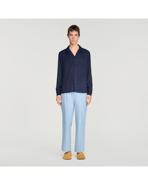 Sandro Blue Floaty Shirt for men