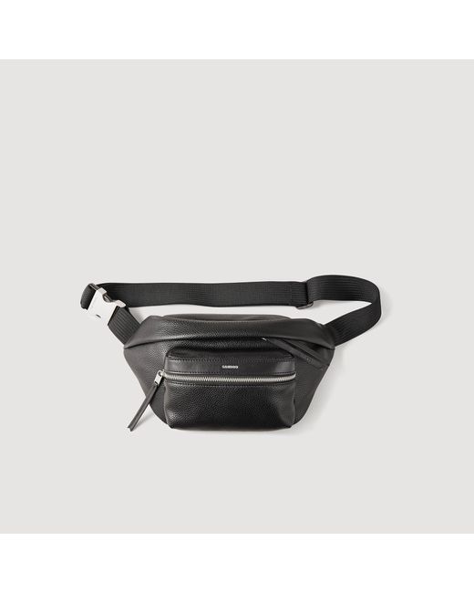 Sandro Black Belt Bag for men