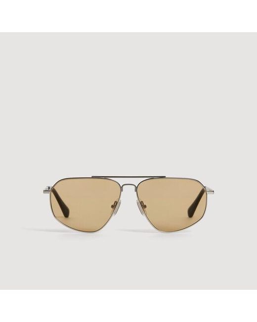 Sandro Multicolor Metal Aviator Sunglasses for men
