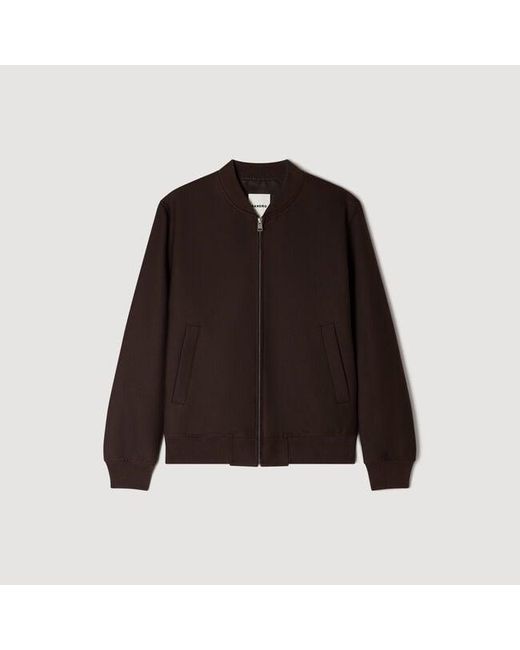 Sandro Black Zip-Up Jacket for men