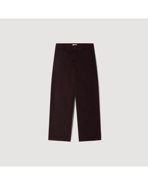 Sandro Brown Barrel Jeans for men