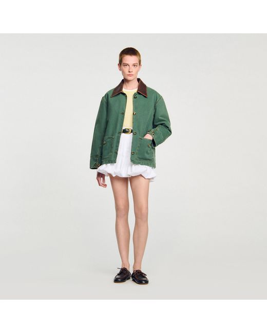 Sandro Green Workwear Jacket