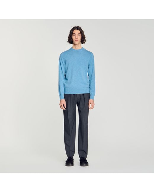Pull en cachemire Sandro pour homme en coloris Blue