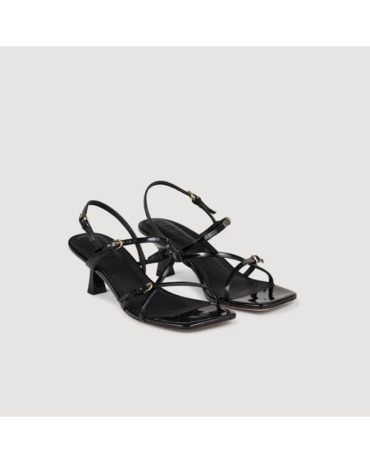 Sandro White Sandals With Straps