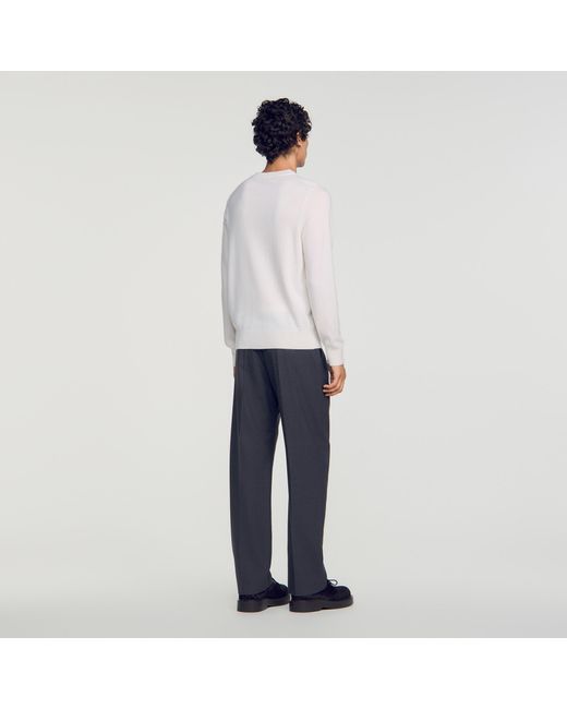 Pull en cachemire Sandro pour homme en coloris White