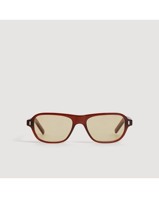 Sandro Brown Acetate Sunglasses for men