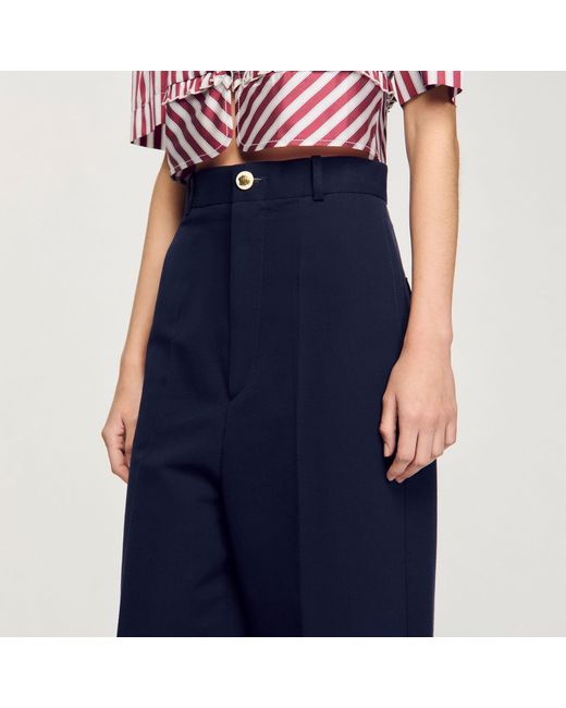 Pantalon de costume Sandro en coloris Blue