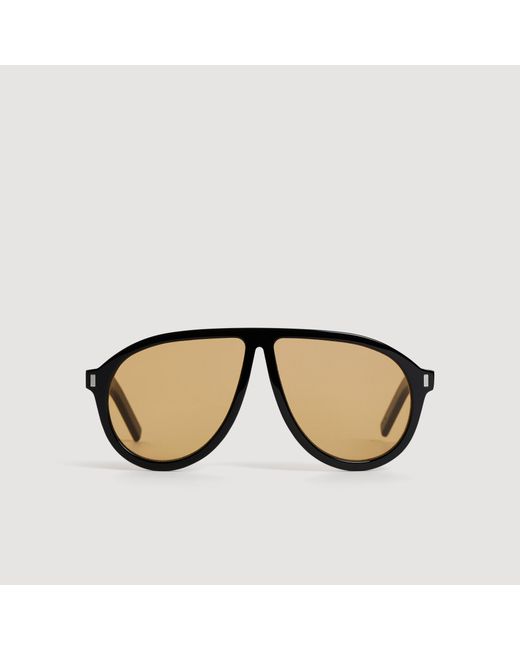 Sandro Black Acetate Sunglasses for men