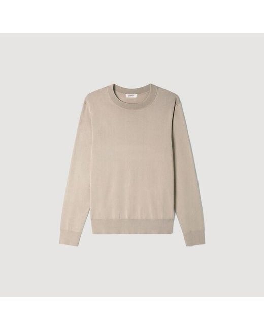 Sandro Blue Fine Knit Sweater for men