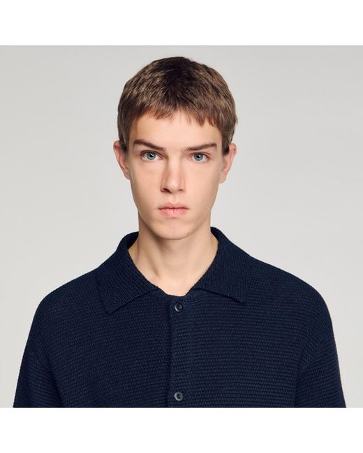 Sandro Blue Jute Shirt for men