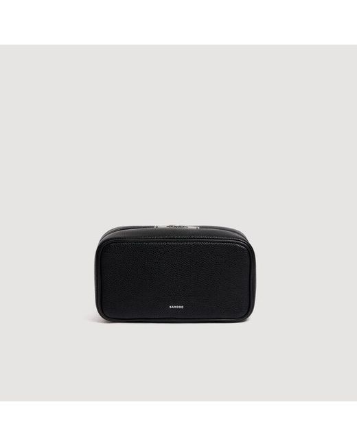 Sandro Black Toilet Bag for men