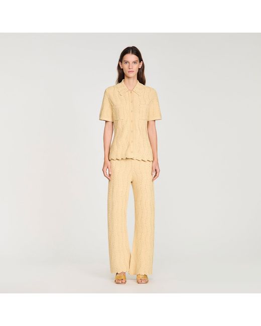 Sandro Natural Strass Cardigan