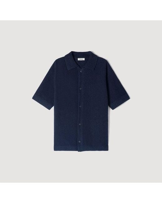 Sandro Blue Jute Shirt for men