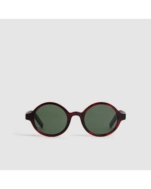 Sandro Green Oval Sunglasses for men
