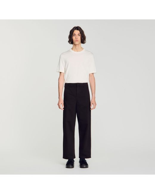 Sandro Brown Barrel Jeans for men