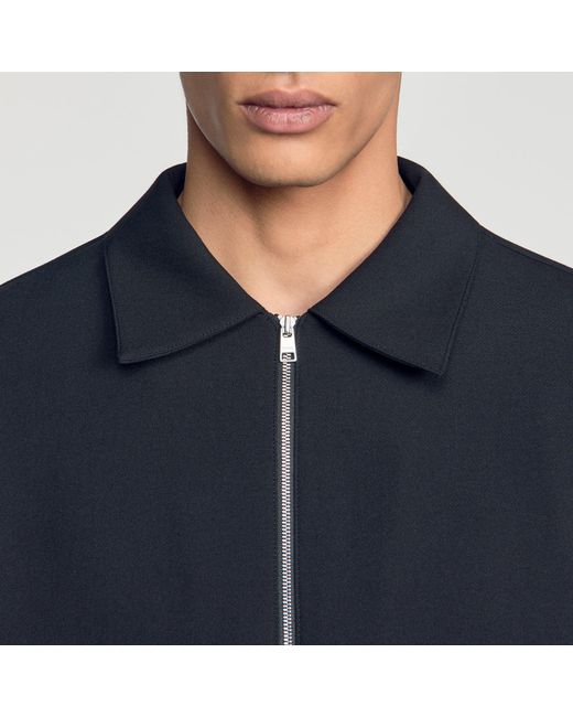 Sandro Blue Zipped Shirt for men