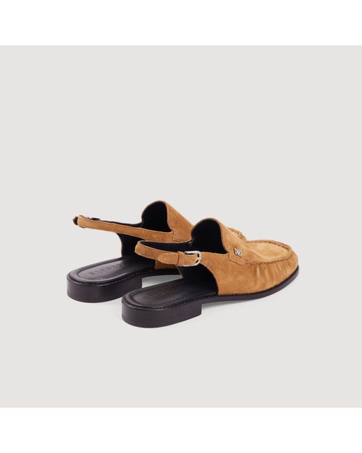Sandro Brown Suede Loafers